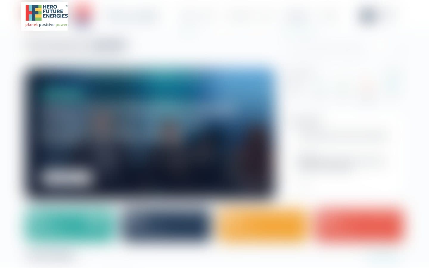 Hero Future Energies — desktop preview