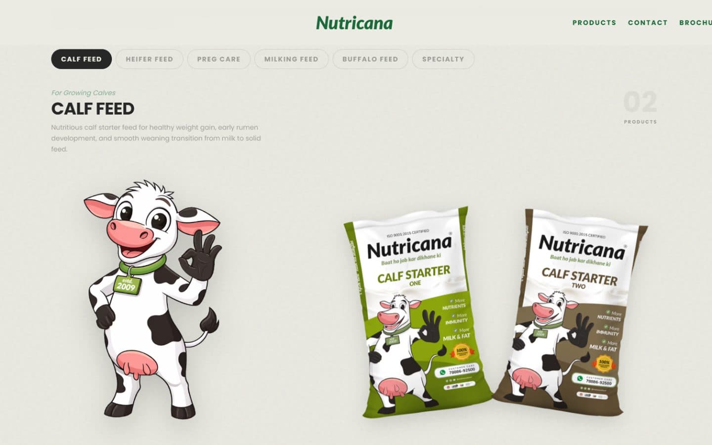 Nutricana Feed — Product catalogue