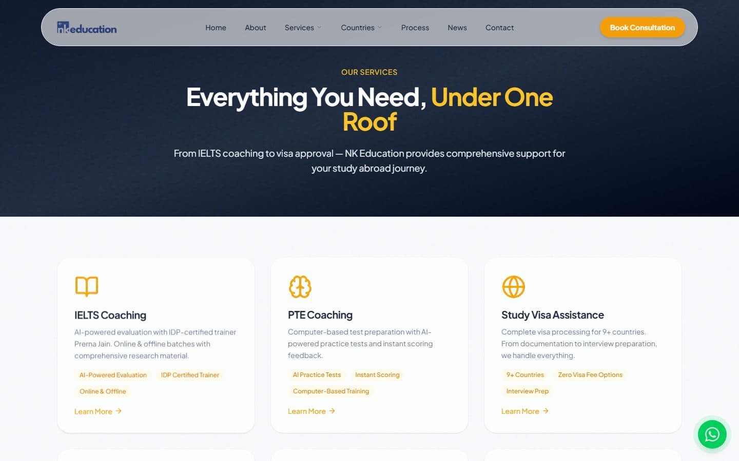 NK Education — Services