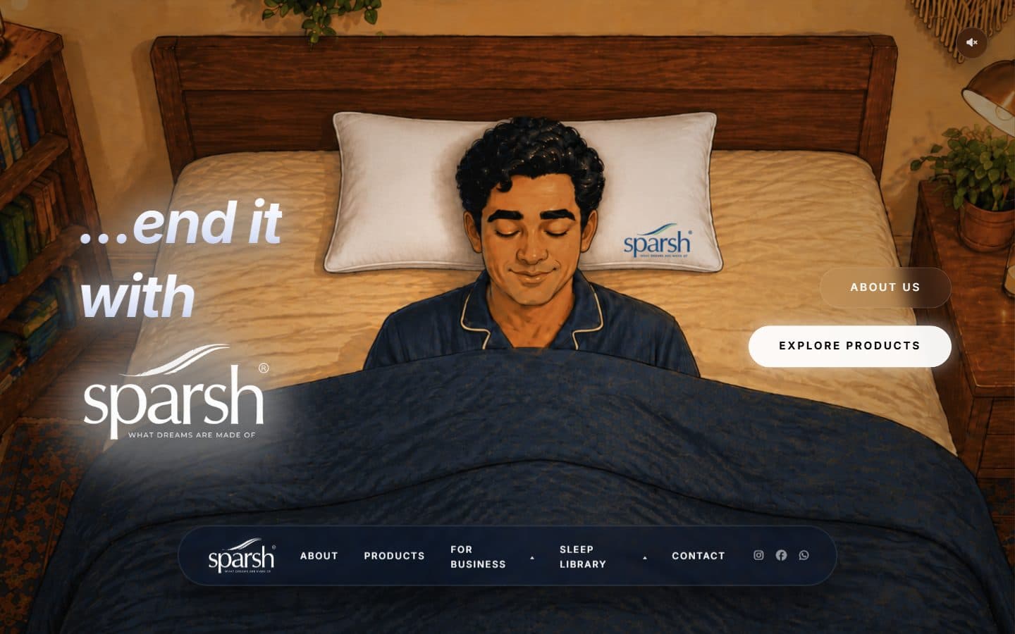 Sparsh Mattress — The story · end it with Sparsh