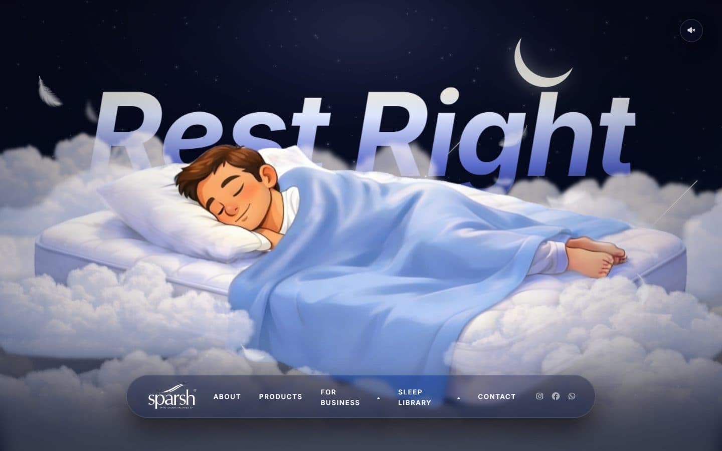 Sparsh Mattress — desktop preview